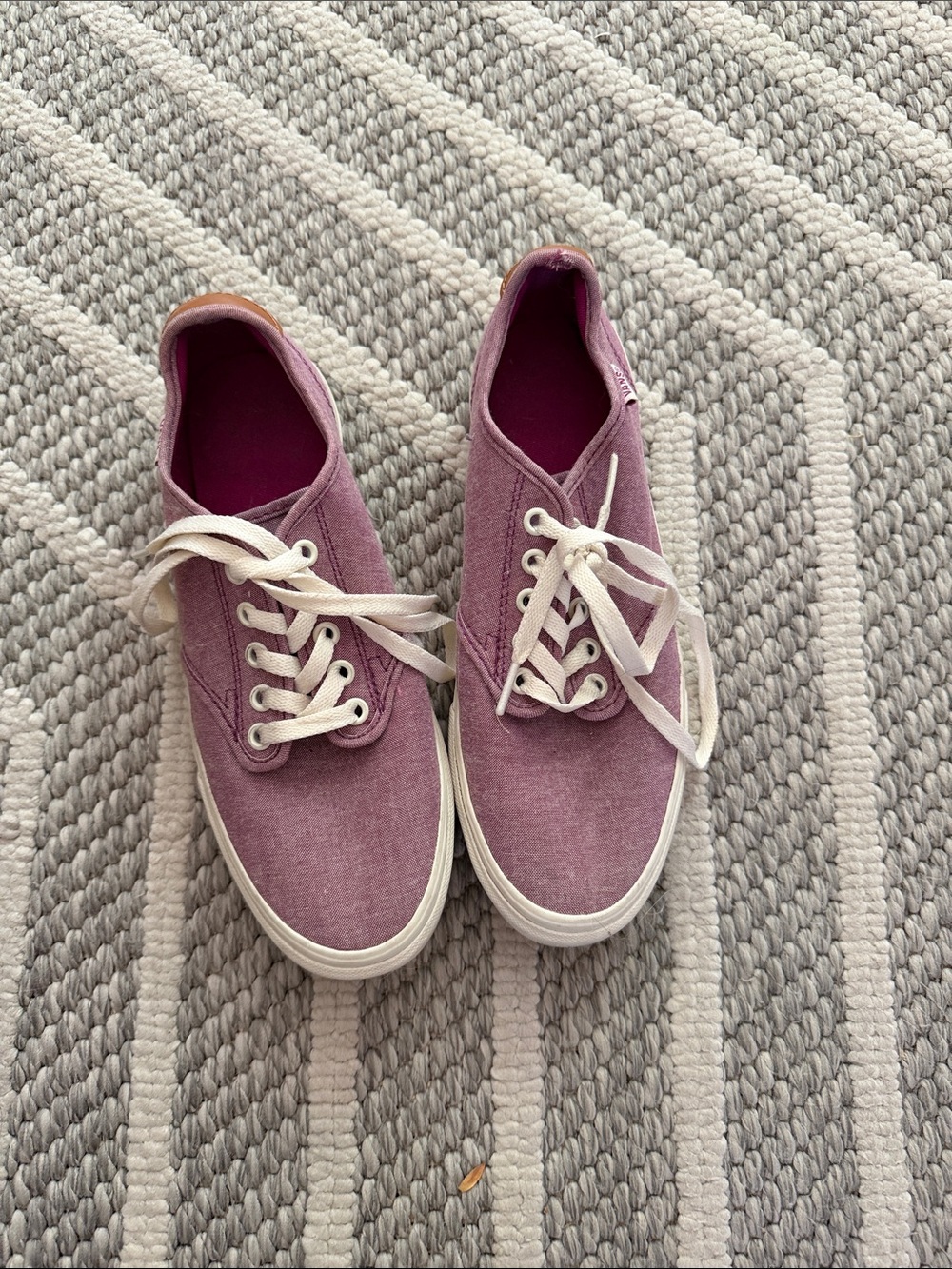 Vans Women’s Low-Top Canvas Sneakers in Mauve